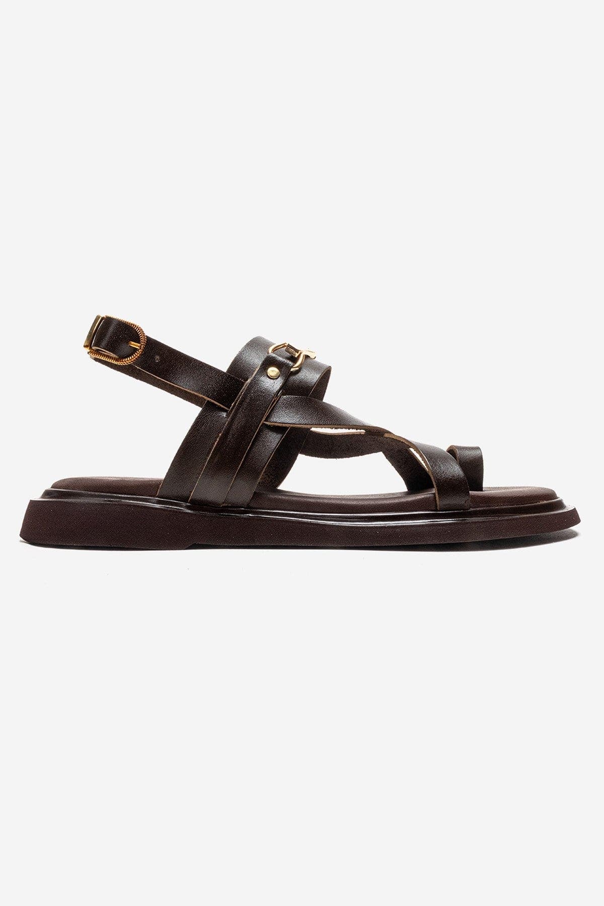 Forever & Always Shoes Fabiana Leather Thong Sandal, Alternate, color, Brown