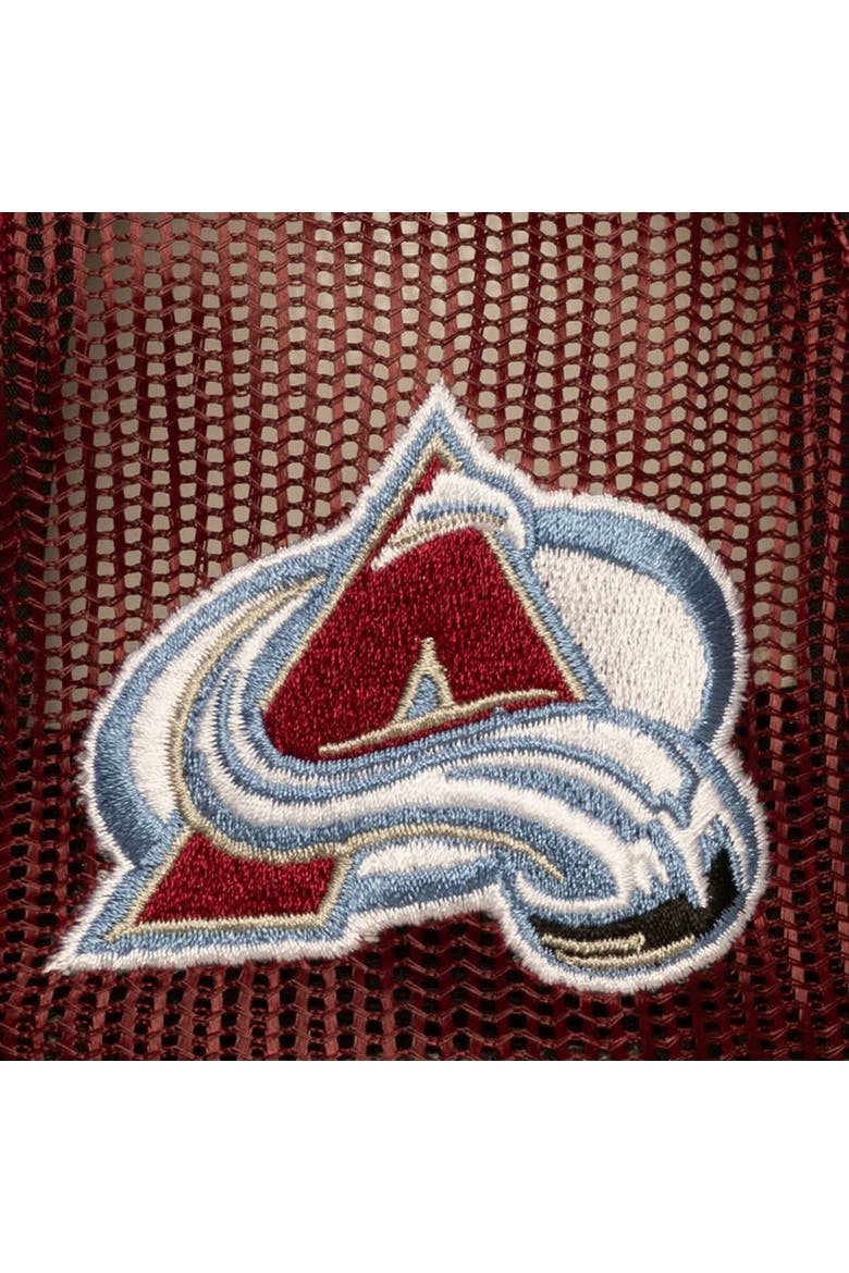 Men's Mitchell & Ness Burgundy Colorado Avalanche Head Coach Trucker Adjustable Hat, Alternate, color, Burgundy