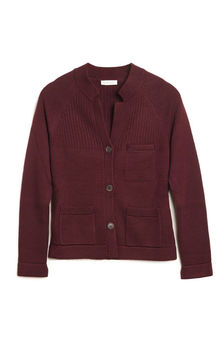 Shrunken Jacket, Alternate, color, Merlot