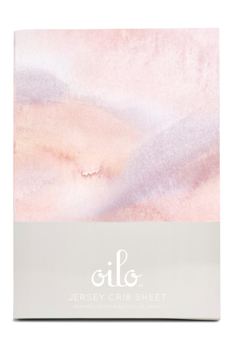 Sandstone Jersey Crib Sheet, Main, color, LAVENDER
