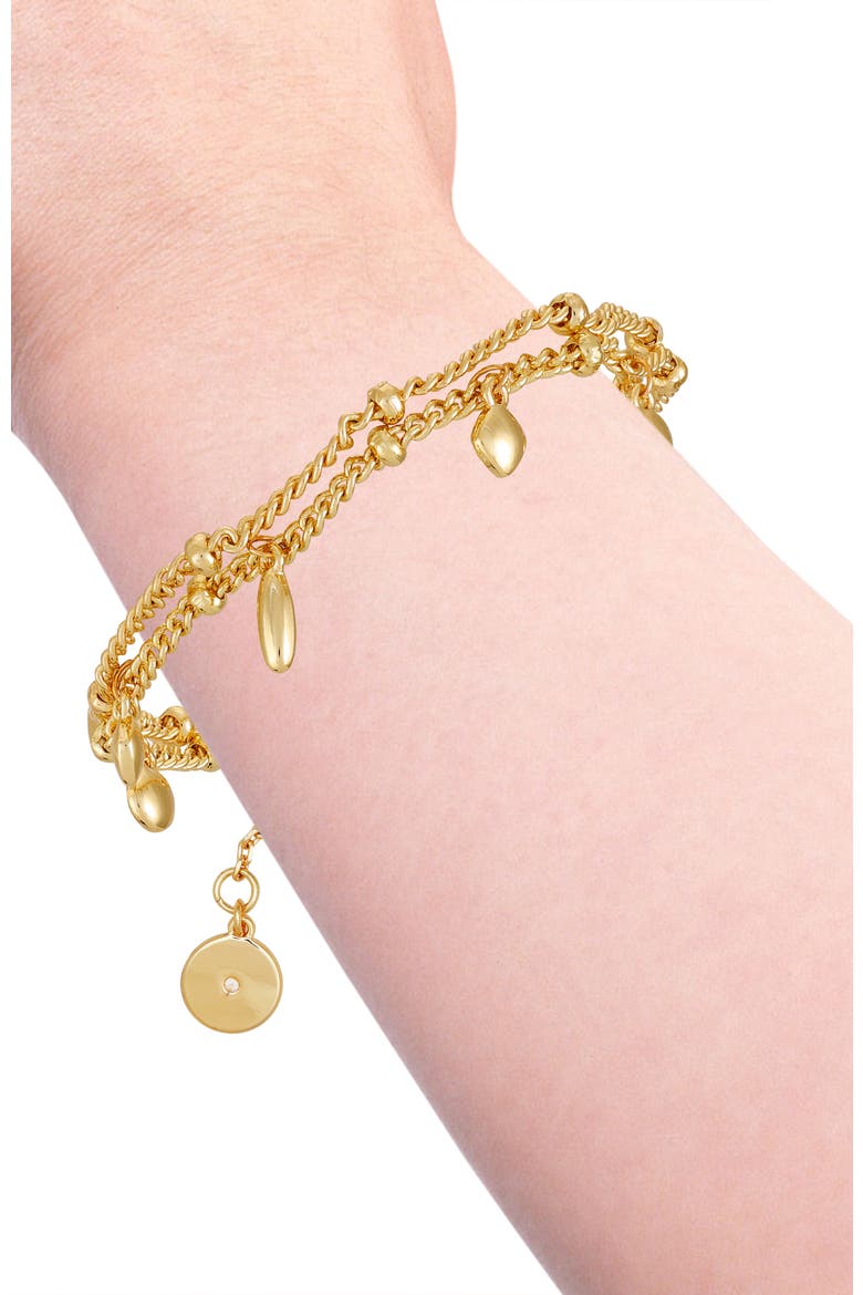 Delicate Charm Gold- Bracelet, Alternate, color, 14K Gold Plated