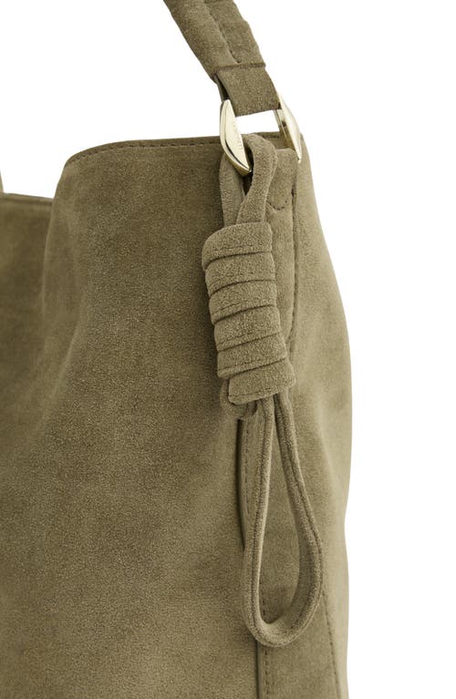 Lk Bennett Lou Lou Wrap Handle Leather Shoulder Bag In Green
