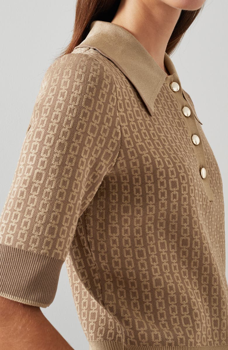 LK Bennett Rosey Short Sleeve Sweater, Alternate, color, 