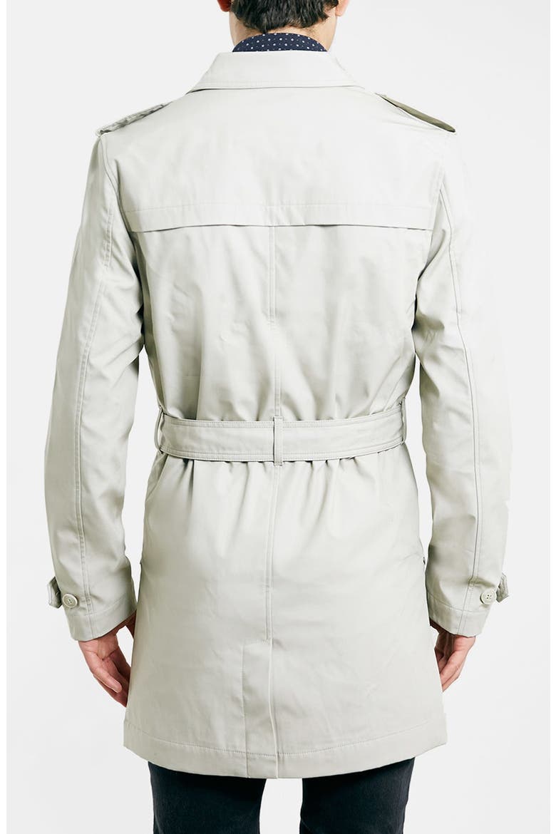 Double Breasted Mac Jacket, Alternate, color, STONE