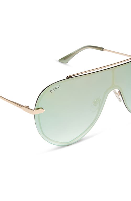 DIFF DIFF IMANI 139MM GRADIENT SHIELD SUNGLASSES 