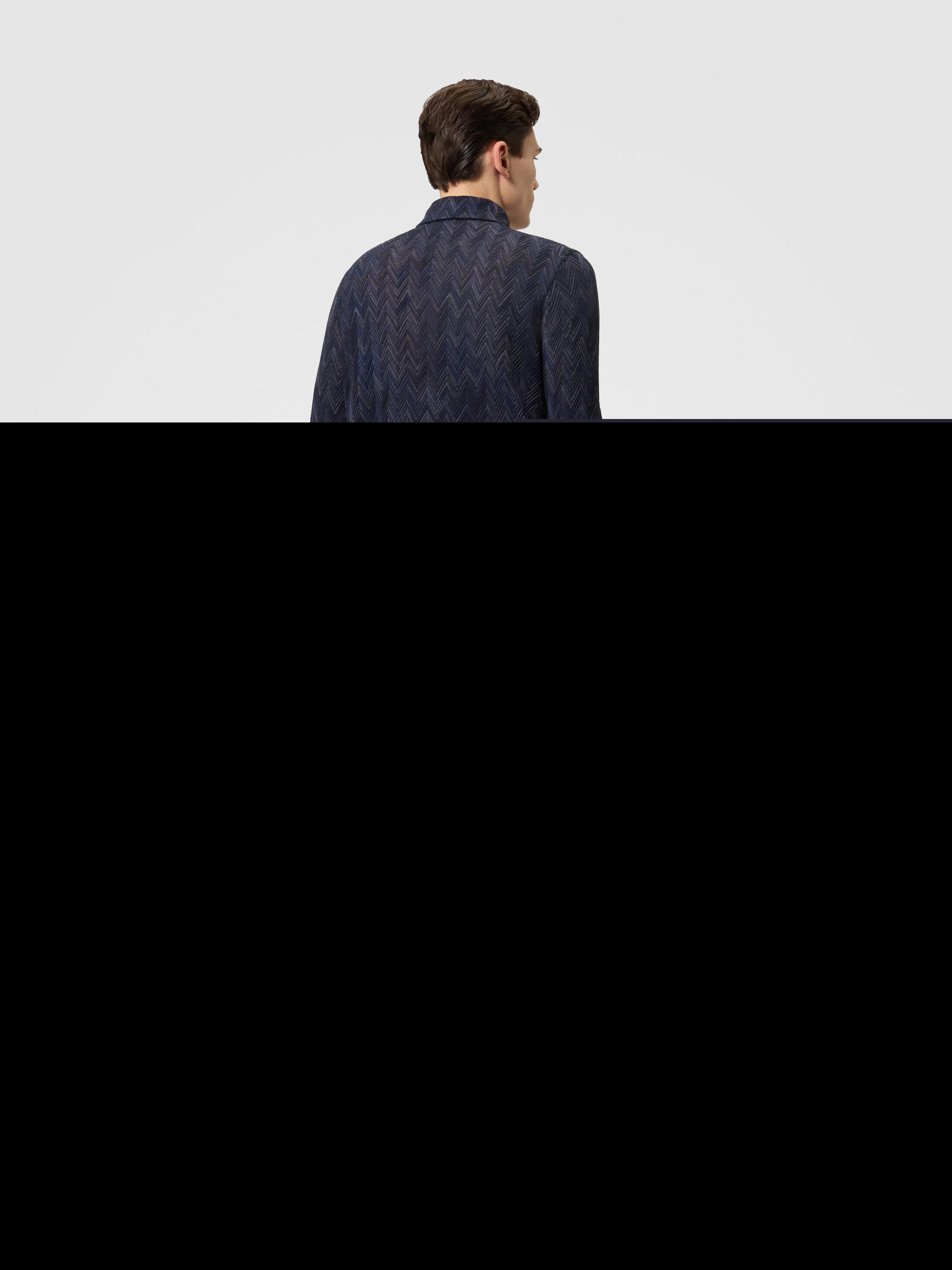 Striped Wool And Viscose Knit Shirt, Alternate, color, Multicoloured
