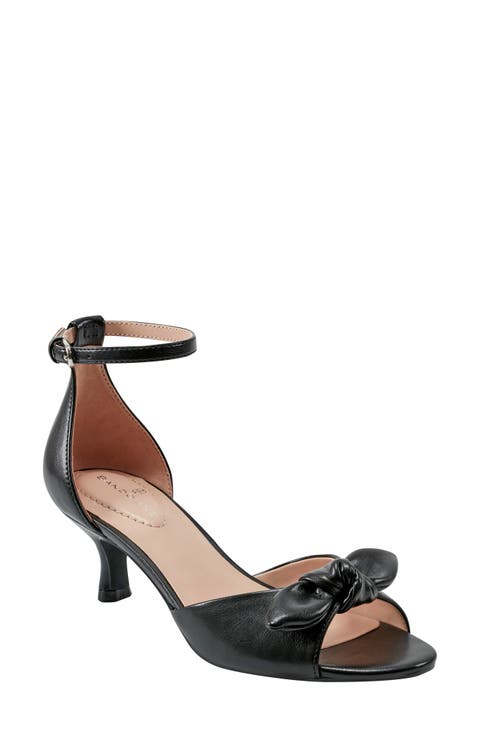 Andora Ankle Strap Kitten Heel Sandal (Women)