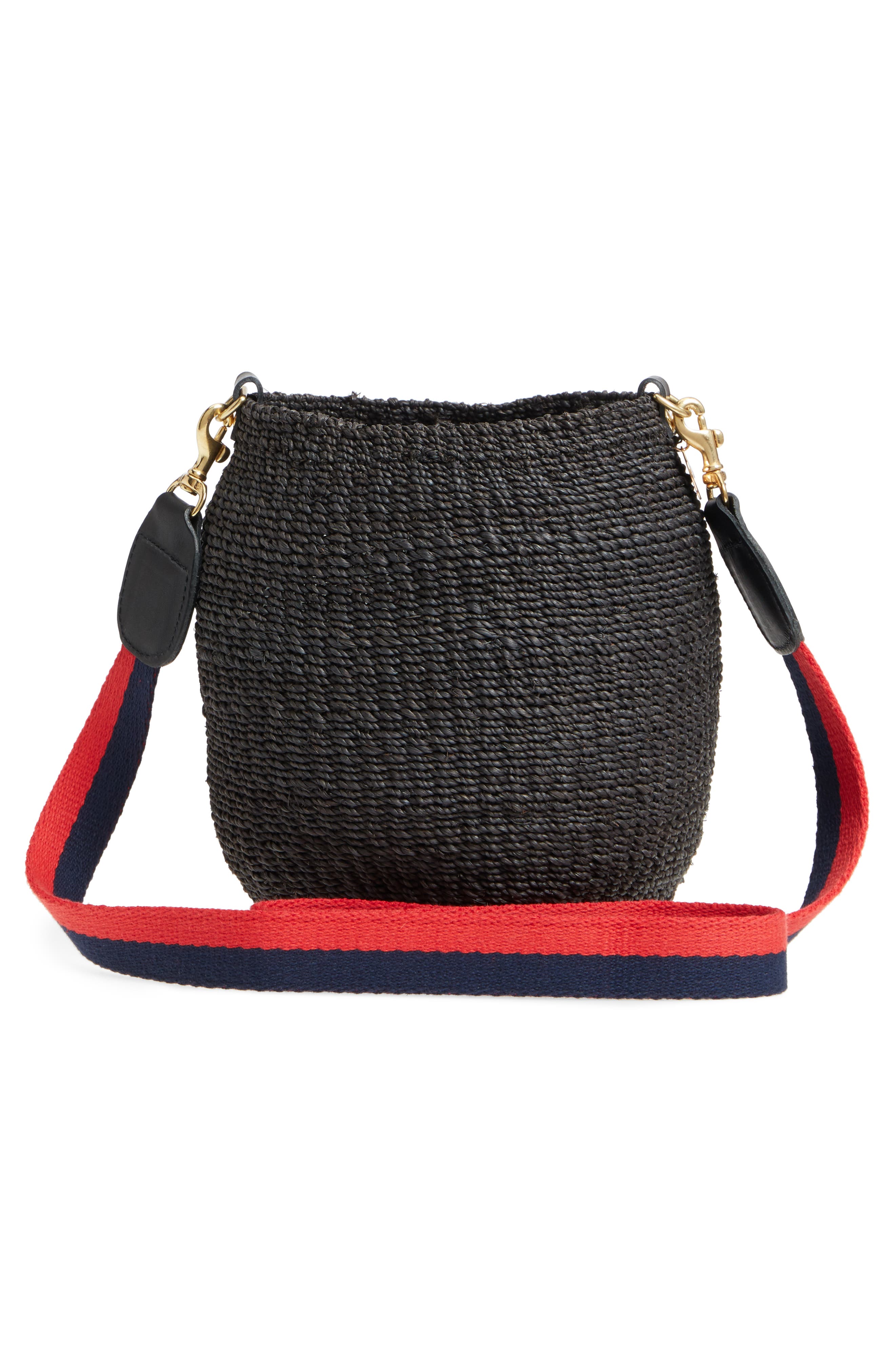 Clare V. Pot de Miel Top Handle Straw Basket Bag, Alternate, color, 