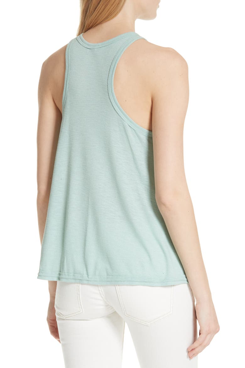 Long Beach Ribbed Swing Tank, Alternate, color, LIGHT GREEN