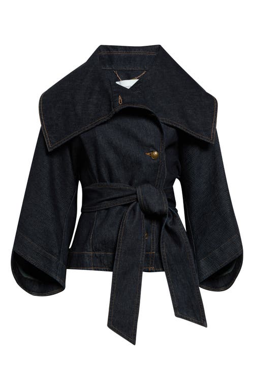 Zimmermann Trailblazer Valiant Belted Denim Jacket In Blue