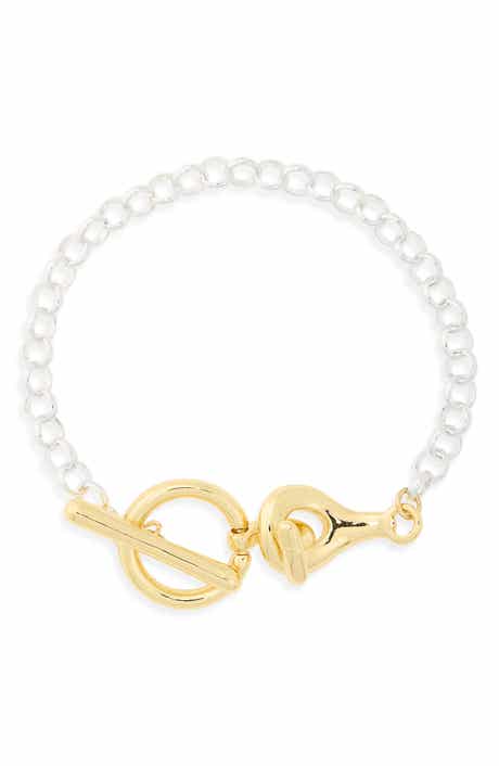 Demi-Fine Two-Tone Rolo Bracelet