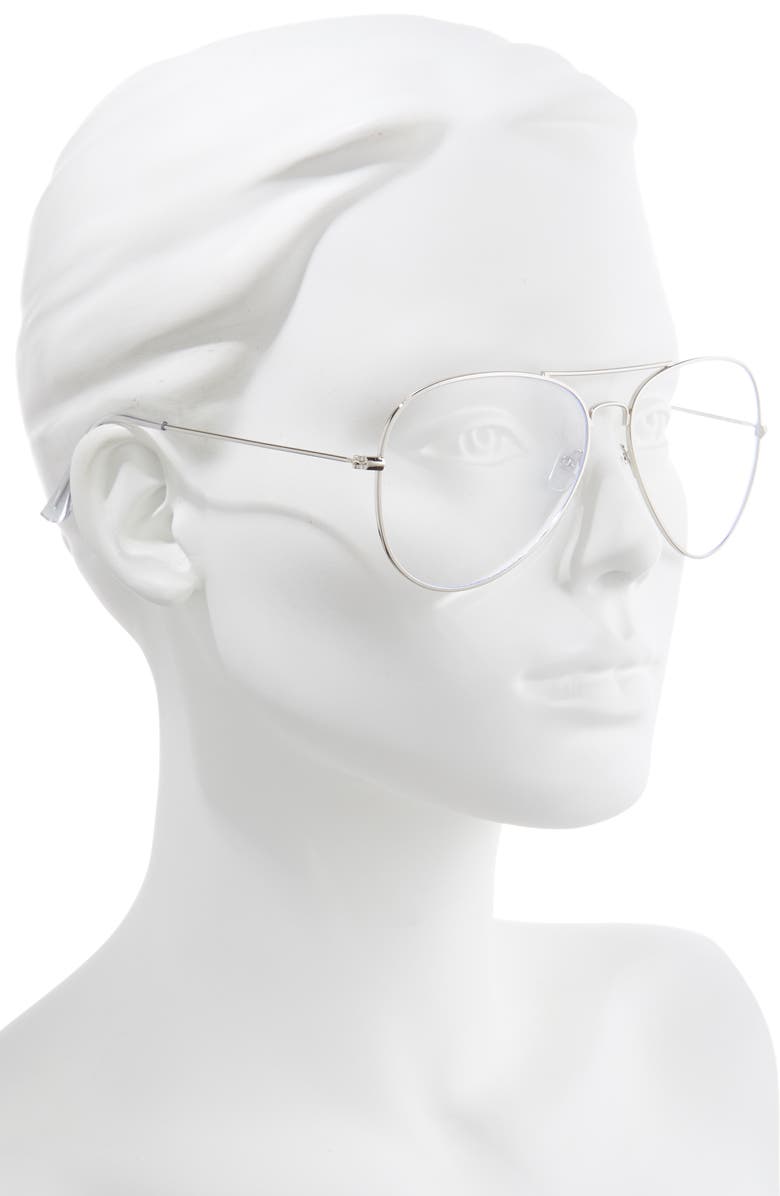 BP. 59mm Aviator Blue Light Filtering Glasses, Alternate, color,