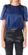Endless Rose Puff Sleeve Back Tie Top