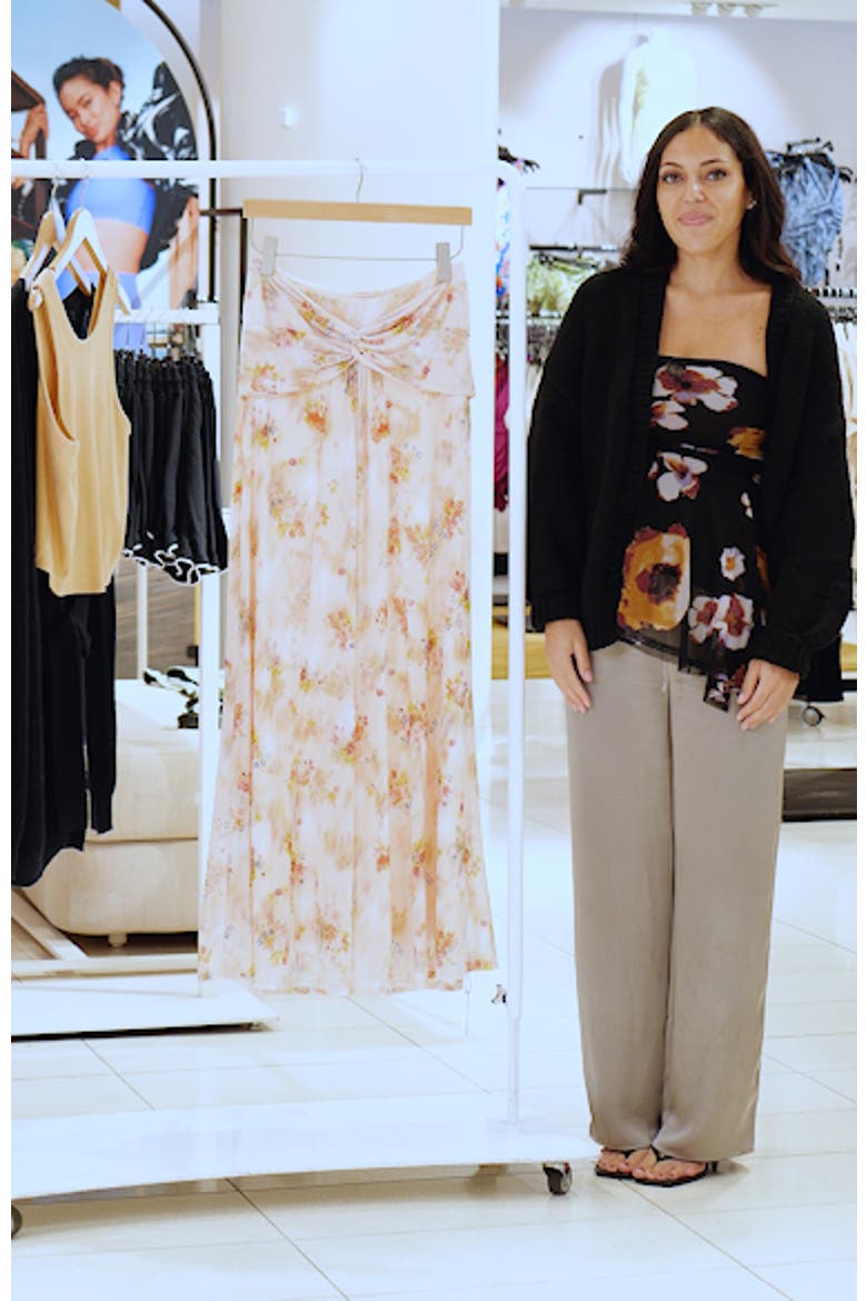 Amirah Floral Maxi Skirt video