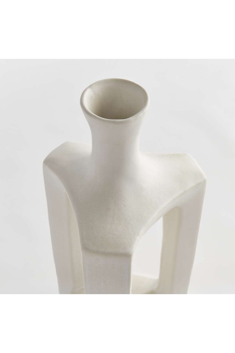 Sonya Vase Tall, Alternate, color, White