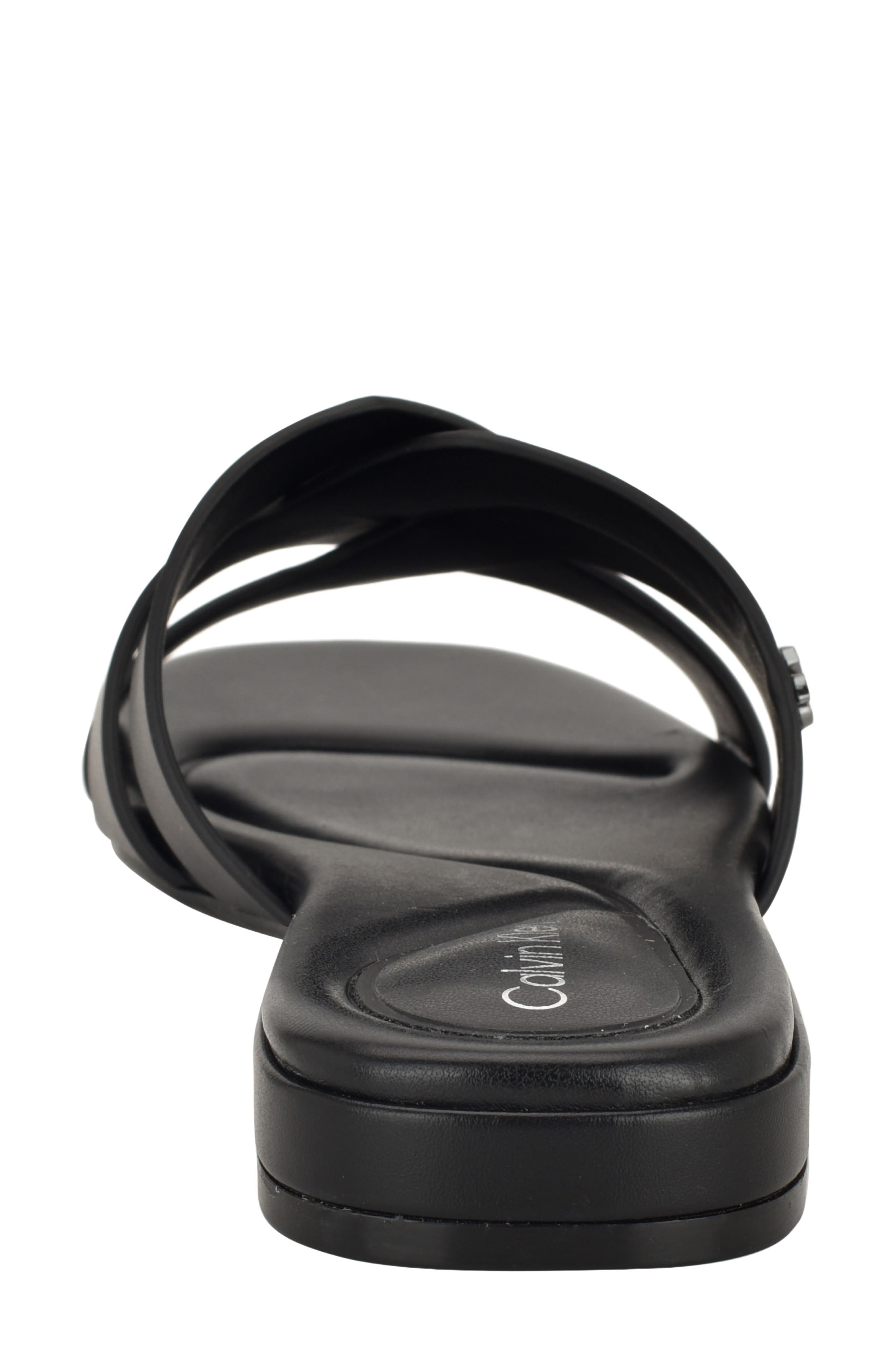 Calvin Klein Tisha Slide Sandal, Alternate, color, Black