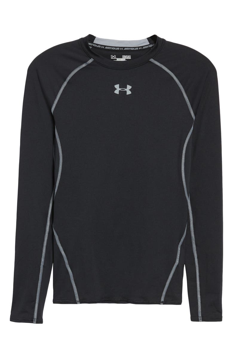 Under Armour HeatGear<sup>®</sup> Compression Fit Long Sleeve T-Shirt, Alternate, color, 