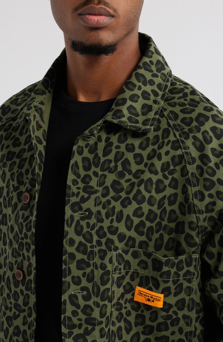 Service Works Leopard Print Front of House Jacket | Nordstrom