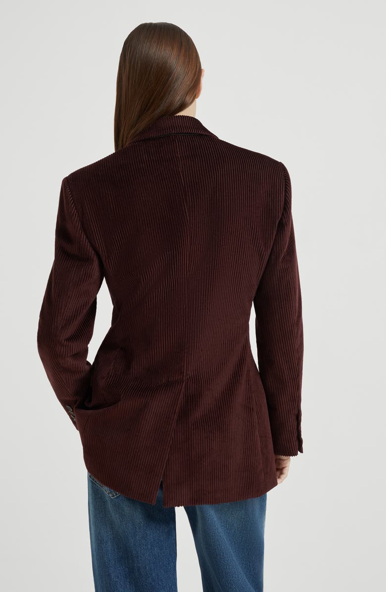 Brunello Cucinelli Corduroy blazer, Alternate, color, Burgundy