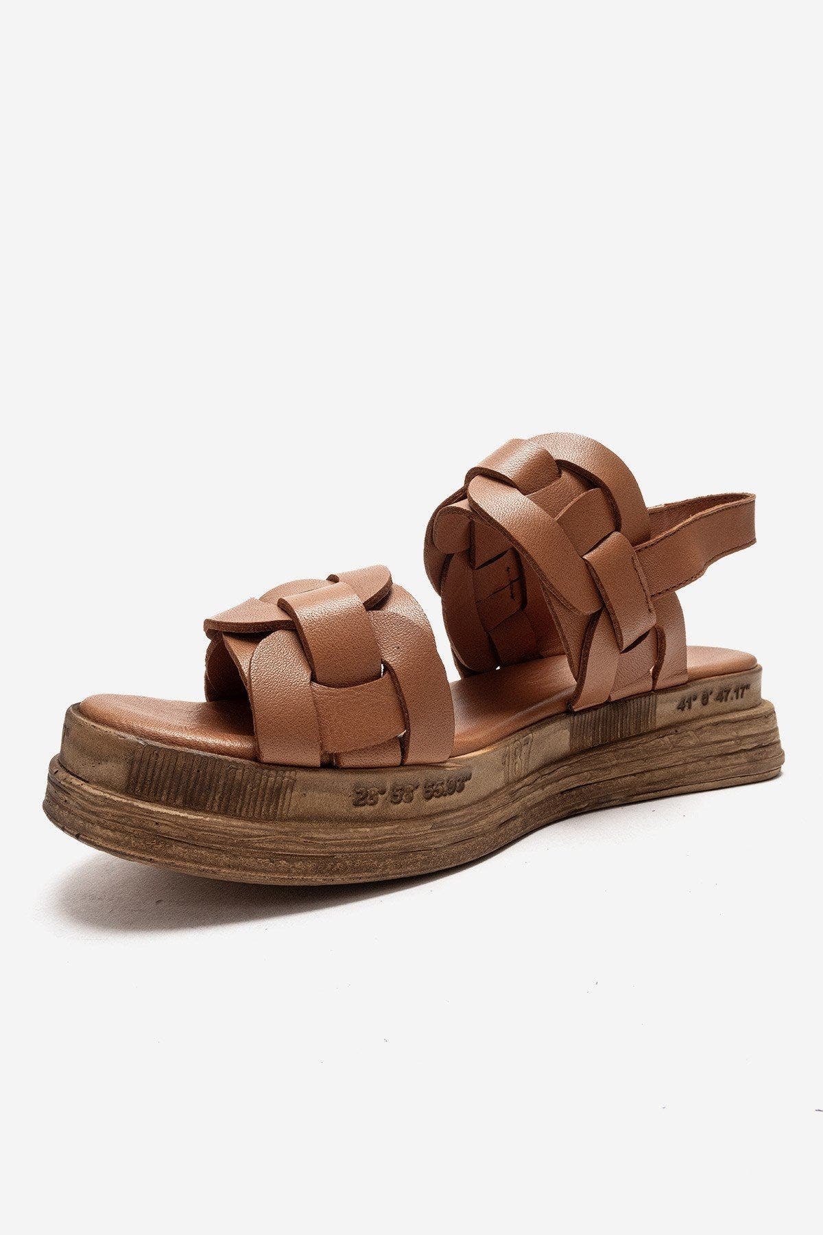 Forever & Always Shoes Elvoro Leather Sandal, Alternate, color, Cognac