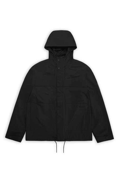 Rains Suva Hardshell Cargo Jacket In Black