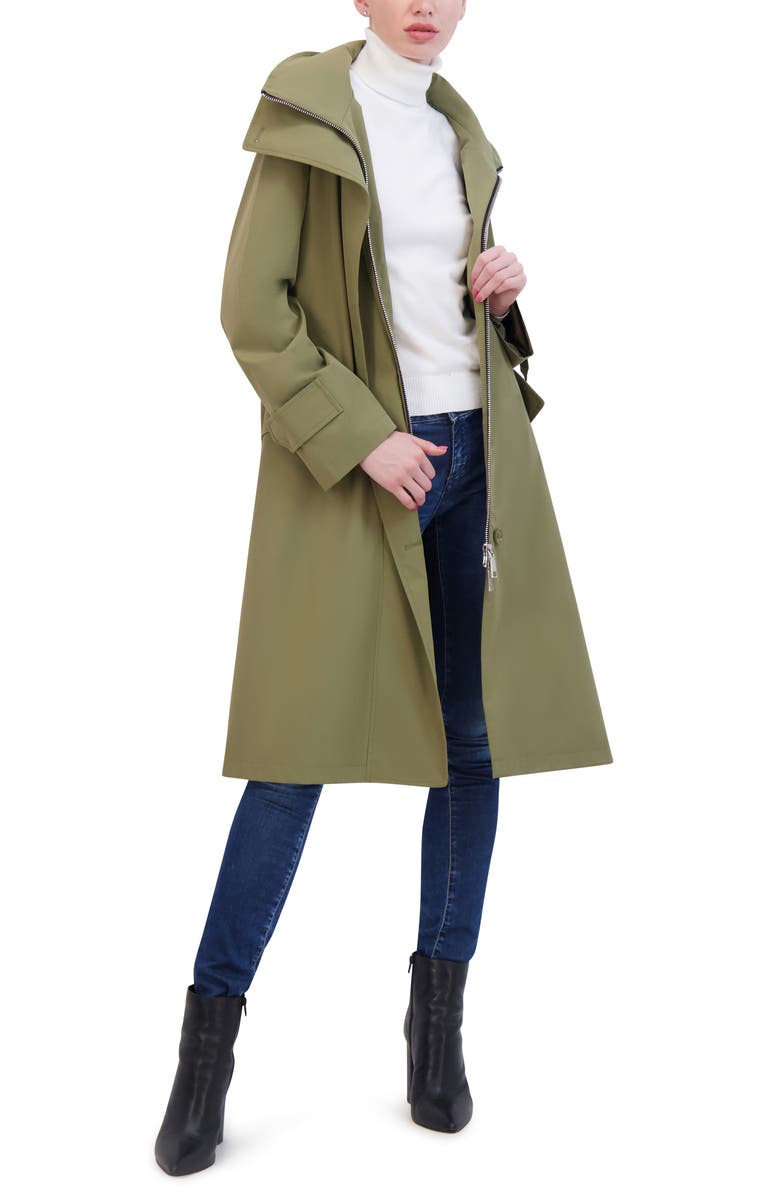Rebecca Minkoff Oversize Trench Coat, Alternate, color, Olive