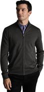 Charles Tyrwhitt Pure Merino Full Zip Through Cardigan