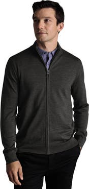 Charles Tyrwhitt Pure Merino Full Zip Through Cardigan