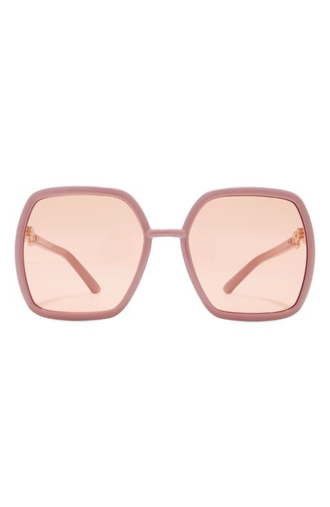 55mm Oversize Square Sunglasses