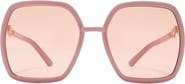 Gucci 55mm Oversize Square Sunglasses