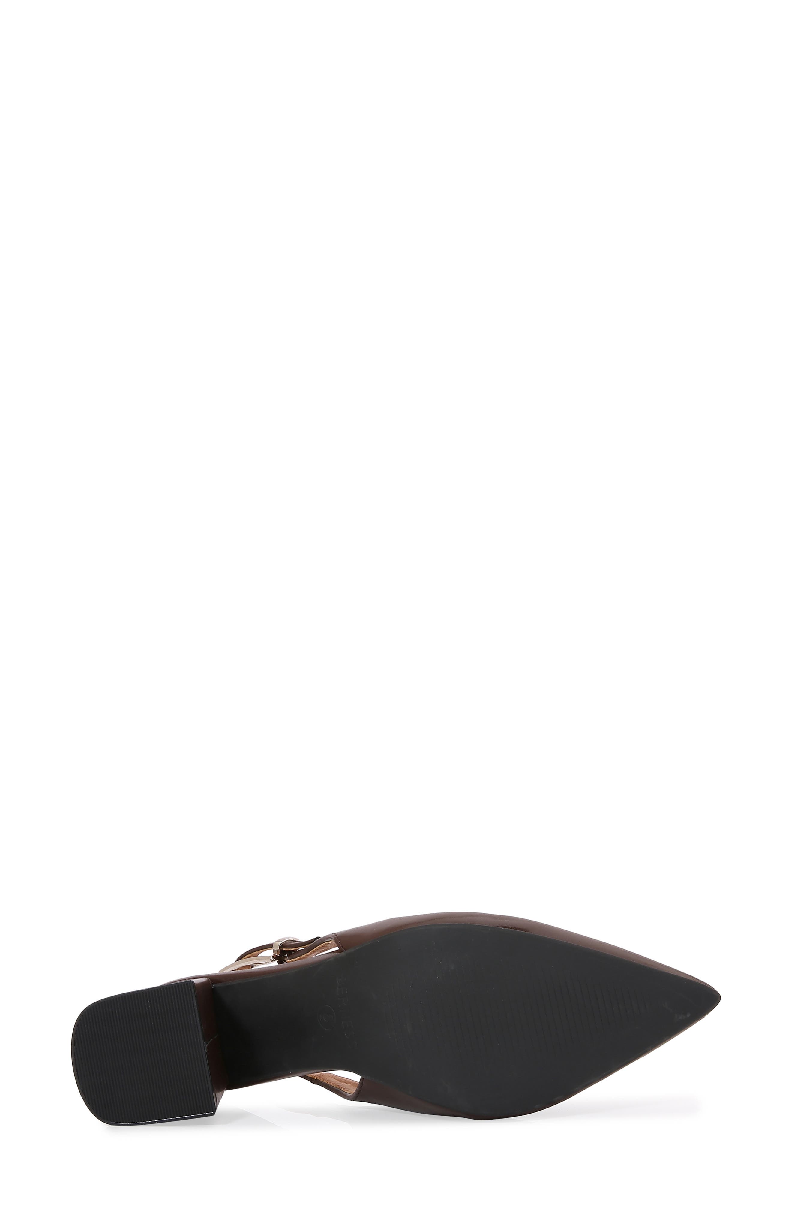 BERNESS Pointed Toe Slingback Pump, Alternate, color, Brown