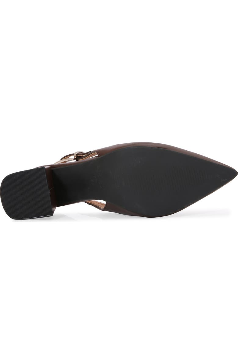 BERNESS Pointed Toe Slingback Pump, Alternate, color, Brown