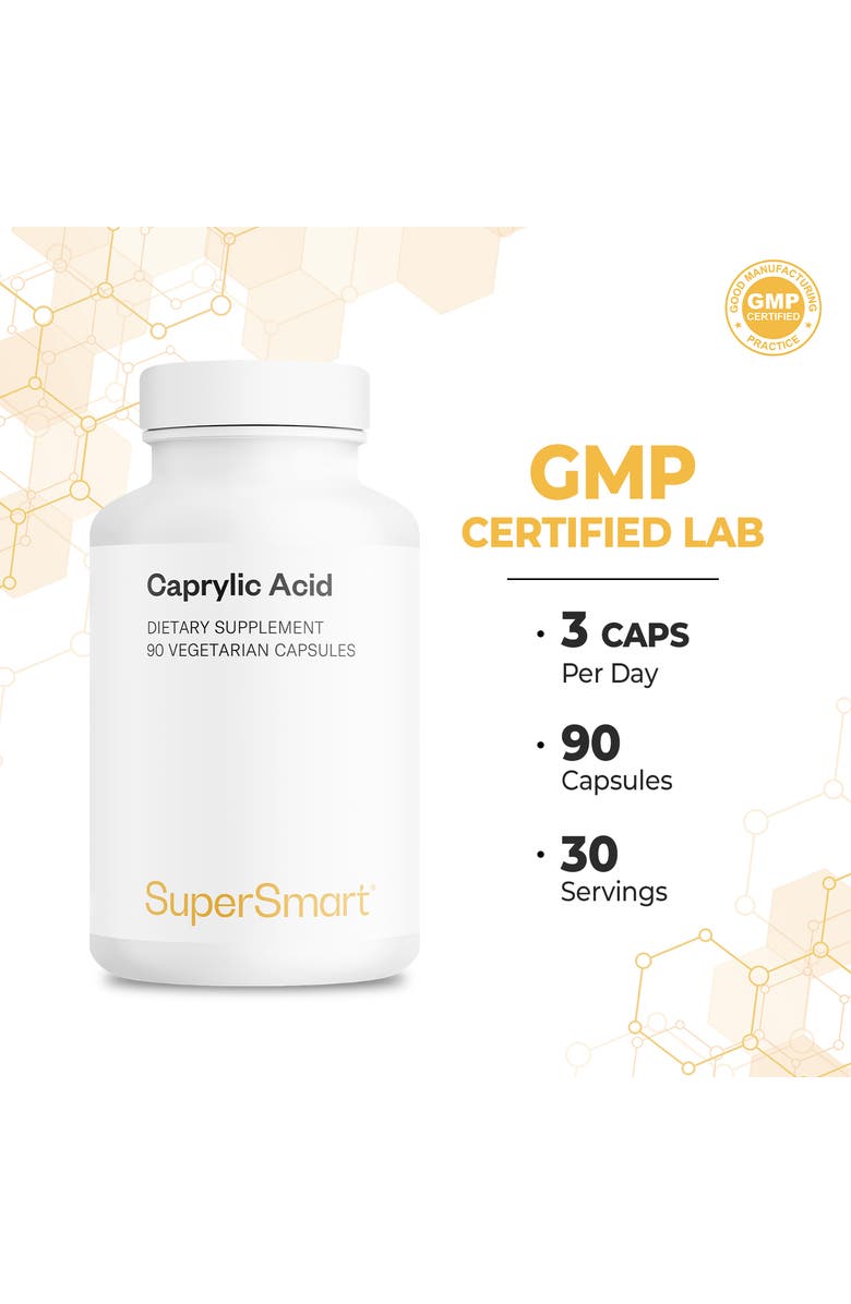SuperSmart Caprylic Acid 1350mg per Day, Alternate, color, 