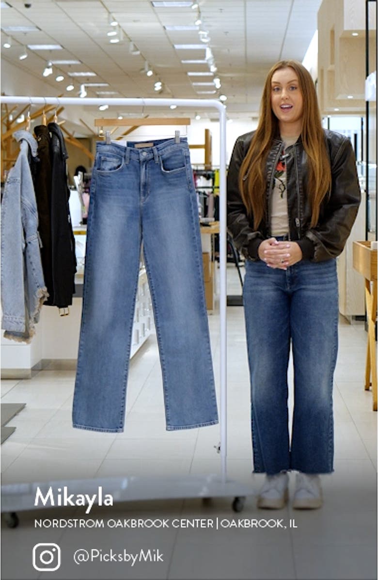 The Margot High Waist Straight Leg Jeans, sales video thumbnail