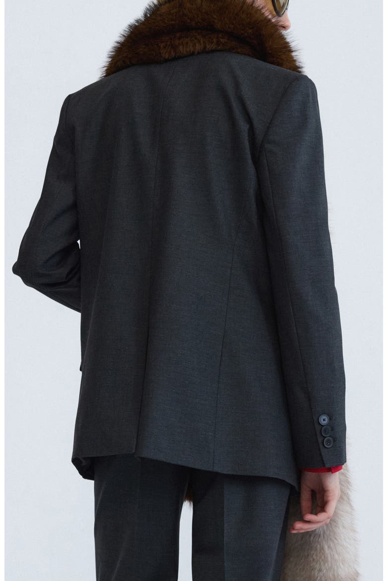 Wool Blend Suit Blazer, Alternate, color, GREY