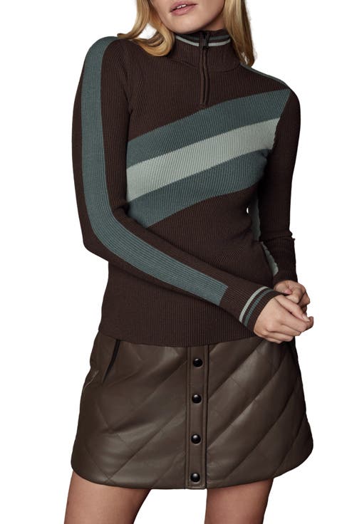 Tanya Half Zip Turtleneck Sweater