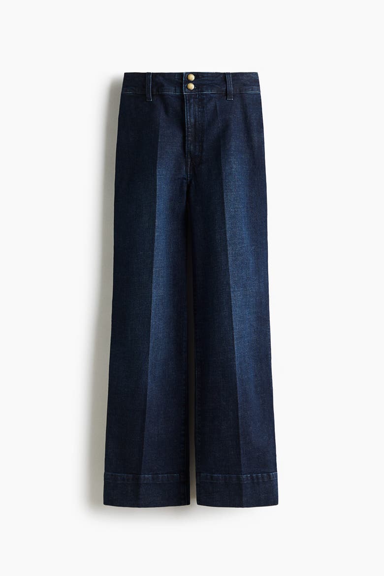 Wide High Jeans, Alternate, color, Dark denim blue
