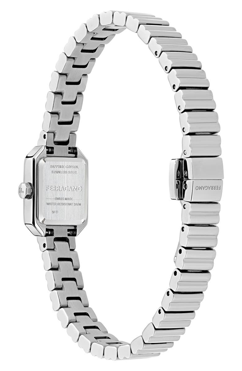 FERRAGAMO Crystal Petite Bracelet Watch, 15mm x 20mm, Alternate, color,
