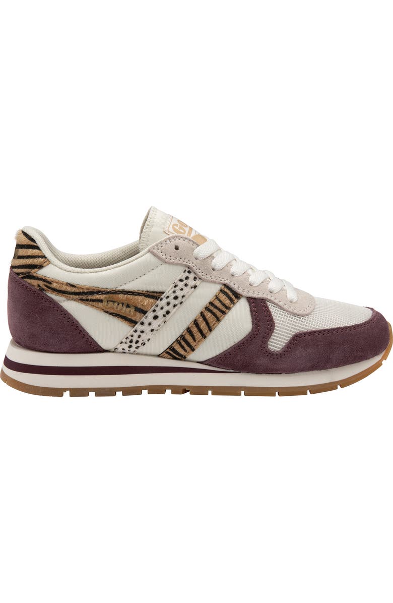 Gola Classics Daytona Safari Sneaker, Alternate, color, Off White/ Windsor Wine