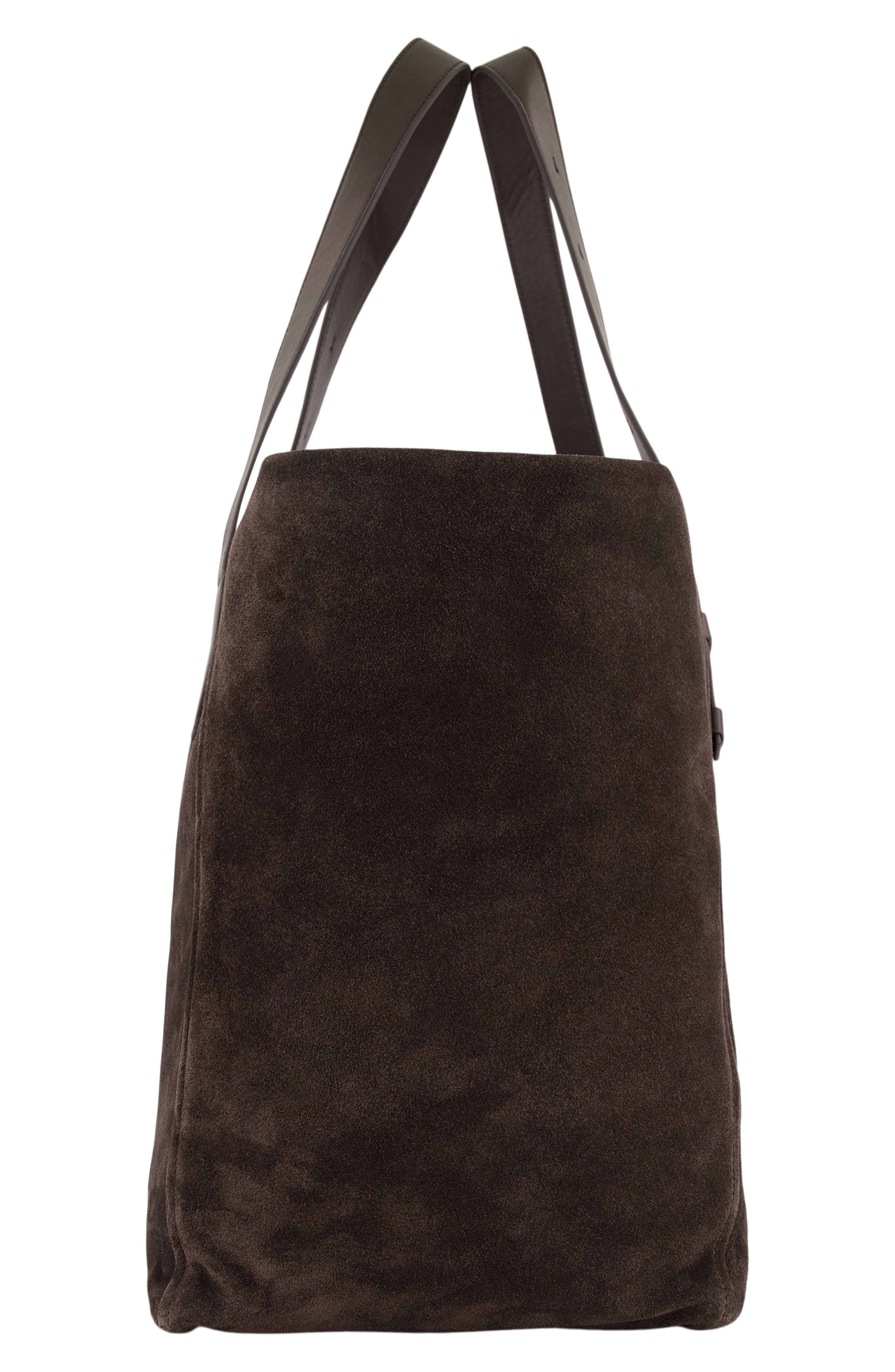 Westmore XL Suede Tote, Alternate, color, TOBACCO
