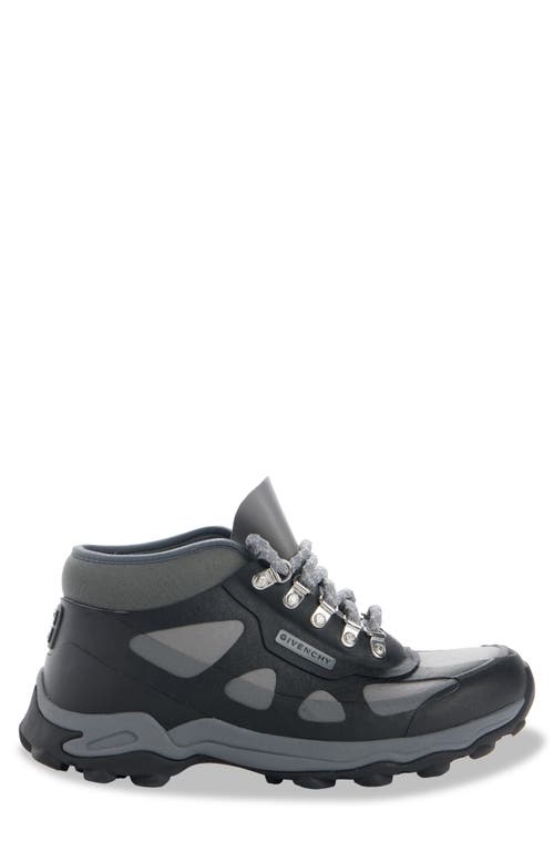 Givenchy Bogs Lace-up Low Sneakers In Black/grey