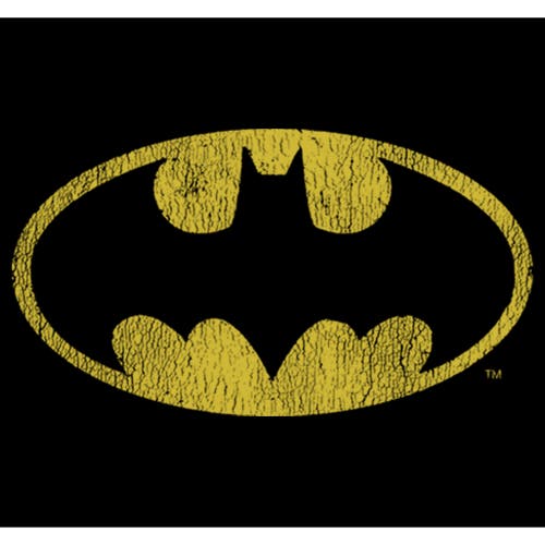 Batman Boy's Logo Retro Caped Crusader Graphic T-shirt In Black