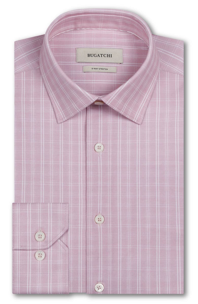Bugatchi James OoohCotton<sup>®</sup> Plaid Button-Up Shirt, Alternate, color, Dusty Pink
