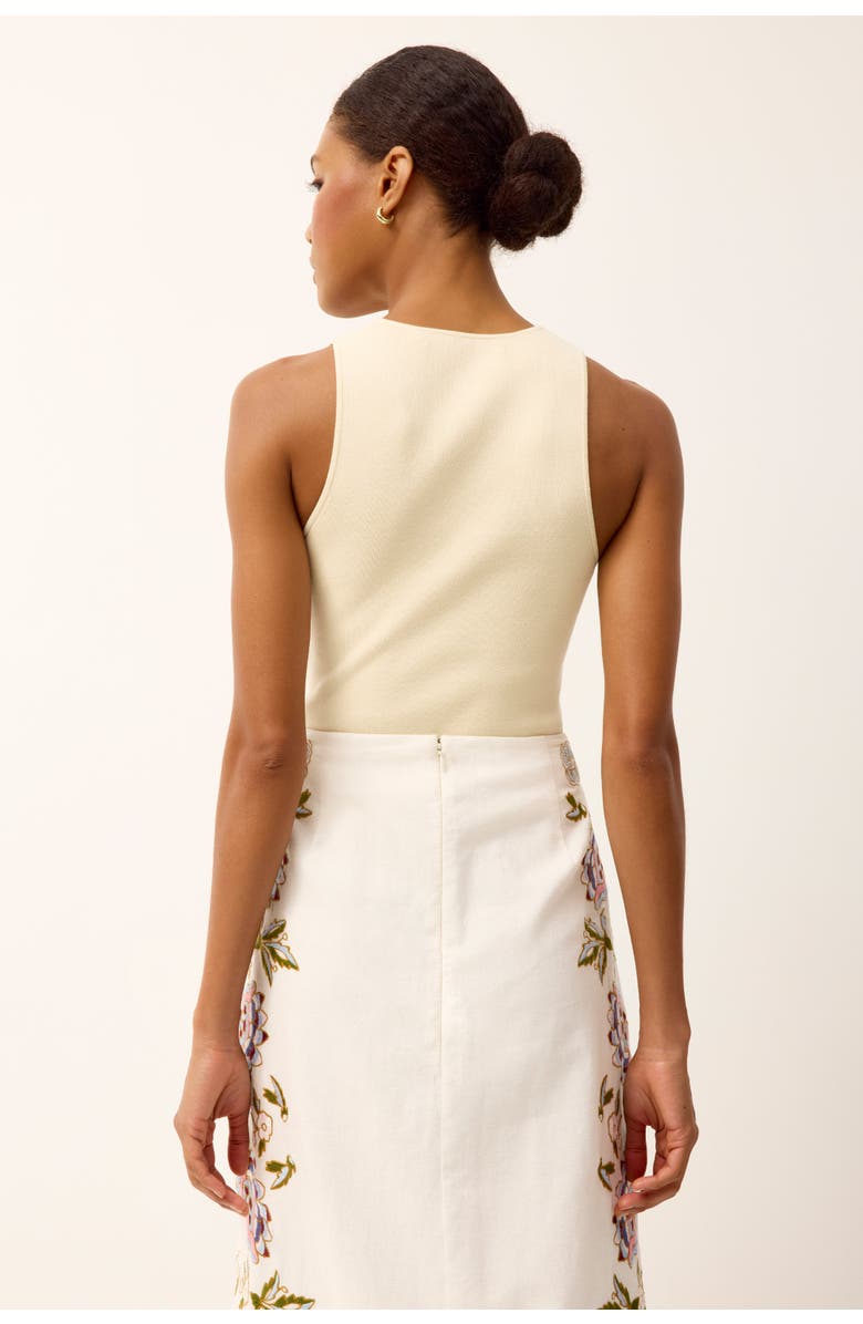 Marie Oliver Miranda Tank, Alternate, color, Macadamia