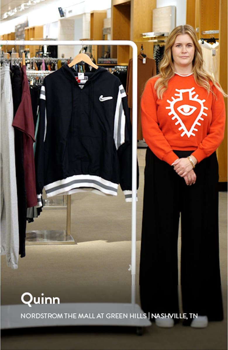 Authentics Oversize Half Zip Nylon Hoodie, sales video thumbnail