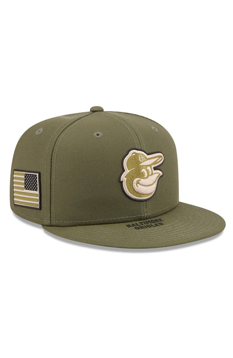 New Era Men's New Era  Olive Baltimore Orioles 2026 Armed Forces Day 59FIFTY Fitted Hat, Main, color, Olive