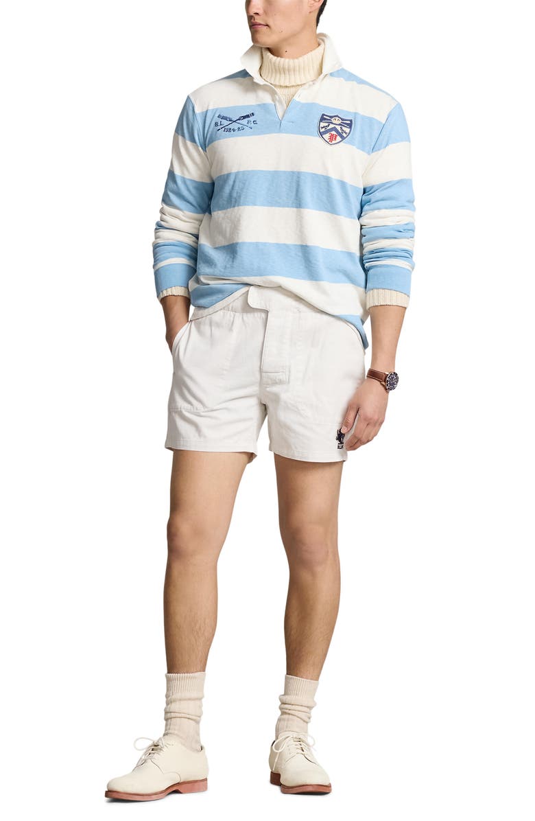 Polo Ralph Lauren Cotton Twill Rugby Shorts, Alternate, color,