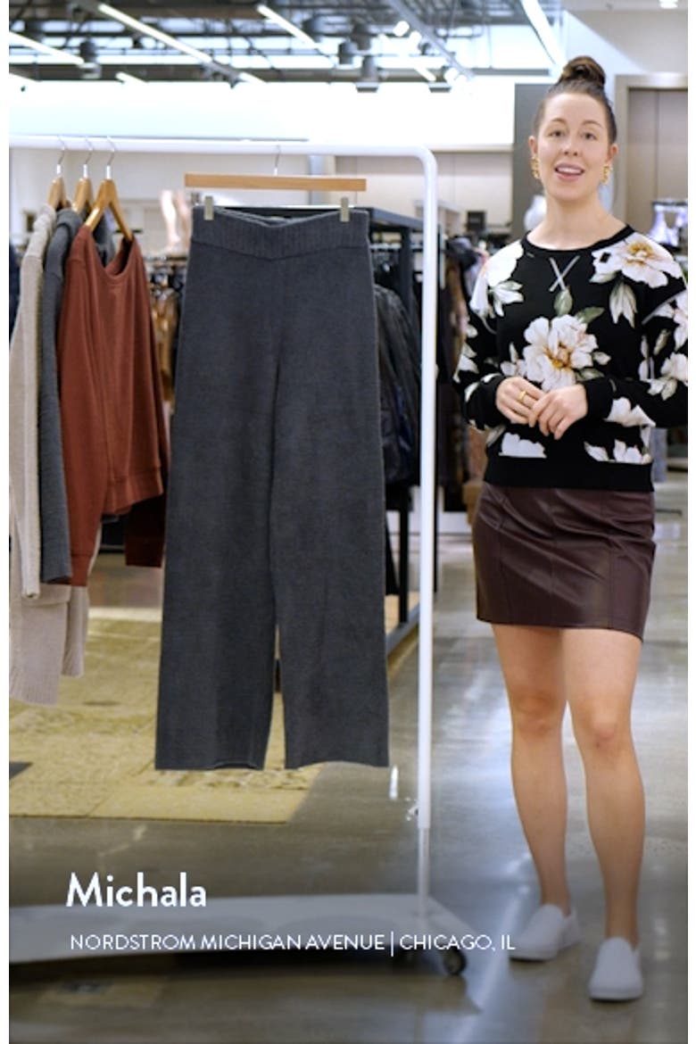 Terri Wide Leg Sweater Pants video