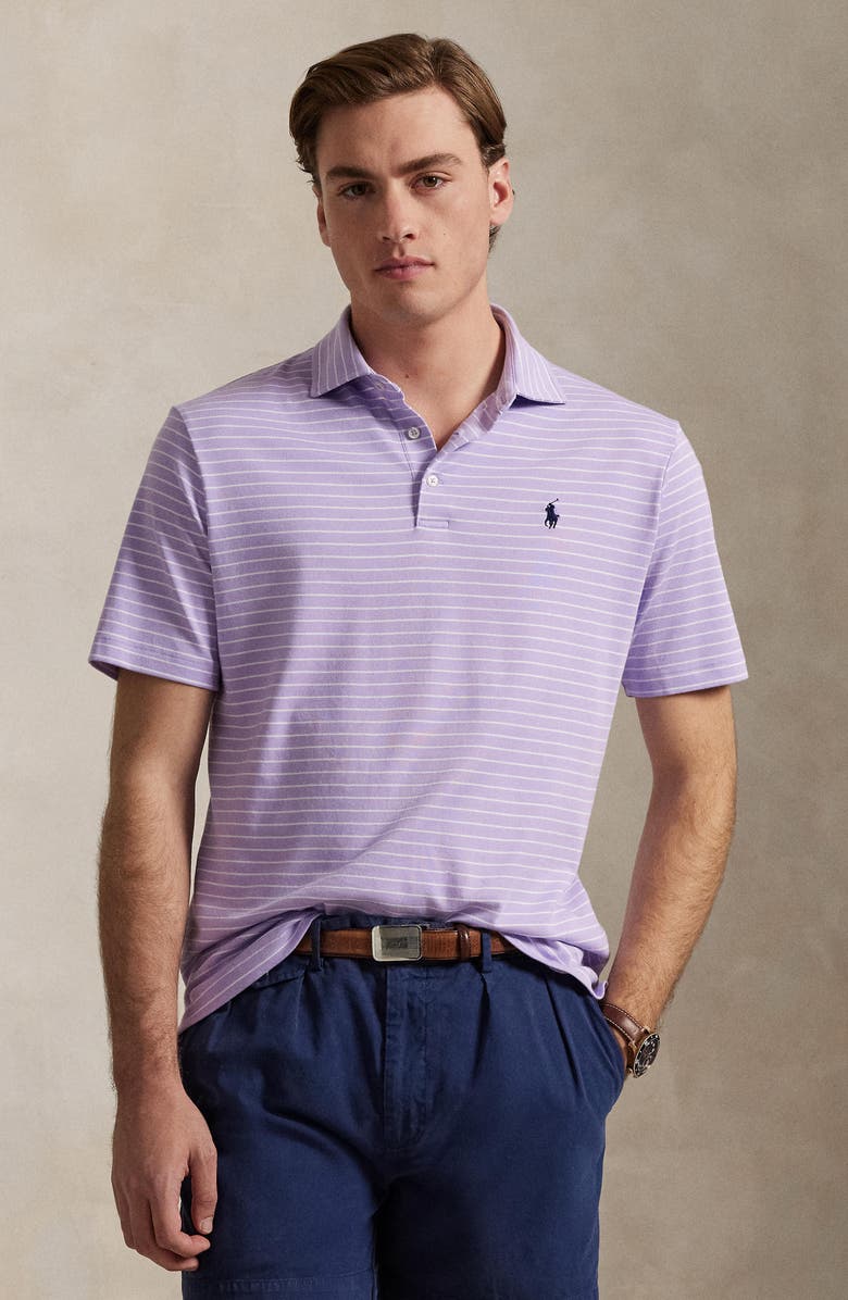 Polo Ralph Lauren Classic Fit Stripe Cotton Polo, Alternate, color, 