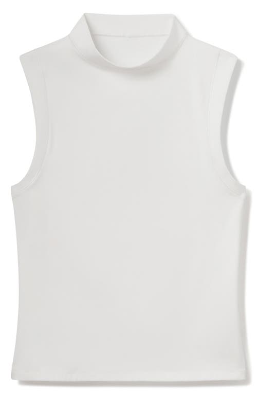 Rhone Ultimate Layer Mock Neck Performance Tank In Snow White